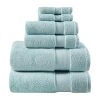 Madison Park Signature Splendor 6-pc. Solid Bath Towel Set In Blue