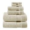Madison Park Signature Splendor 6-pc. Solid Bath Towel Set In Brown