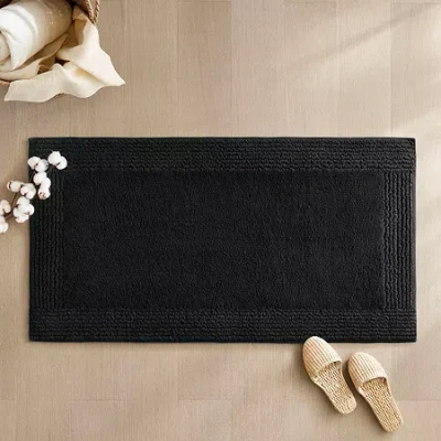 Madison Park Signature Splendor Reversible Bath Rug In Black