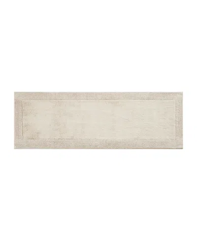 Madison Park Signature Splendor Reversible Tufted Cotton Bath Rug, 24" X 72" In Brown