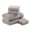 Madison Park Signature Turkish Oversized Cotton Solid 6-pc. Solid Bath Towel Set In Silver