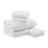 Madison Park Signature Turkish Oversized Cotton Solid 6-pc. Solid Bath Towel Set In White