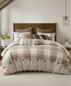 Madison Park Signature Urban Cabin Jacquard Cotton 8-pc. Comforter Set, Queen In Sand