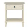 Madison Park Signature Victoria Bedside Table, Antique Cream Color In Neutral