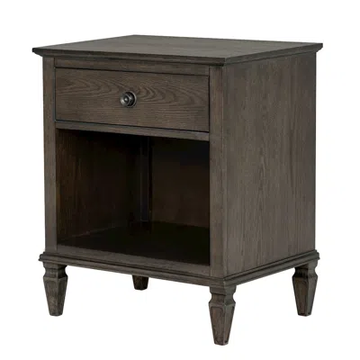 Madison Park Signature Victoria Nightstand, Antique Brown Color In Gray