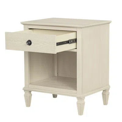 Madison Park Signature Victoria Nightstand, Antique Cream Color In Neutral