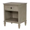 Madison Park Signature Victoria Nightstand, Reclaimed Grey Color In Gray