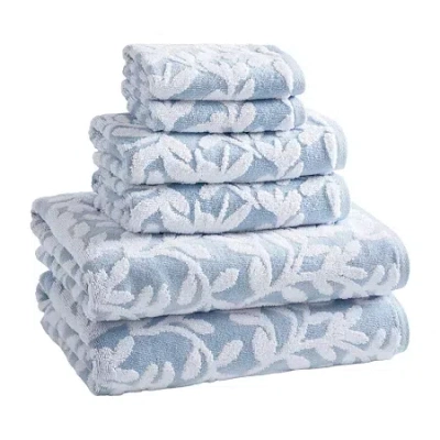 Madison Park Skyler 6-pc. Quick Dry Bath Towel Set In Blue