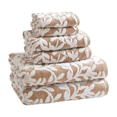 Madison Park Skyler 6-pc. Quick Dry Bath Towel Set In Brown