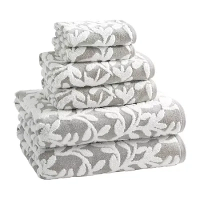 Madison Park Skyler 6-pc. Quick Dry Bath Towel Set In Gray