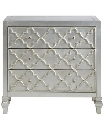 Madison Park Somerset 3-drawer Chest In Silver