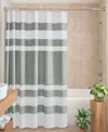 Madison Park Spa Waffle 3m-scotchgard Shower Curtain, 108" X 72" In Gray
