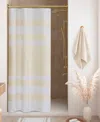 Madison Park Spa Waffle 3m-scotchgard Shower Curtain, 36" X 72" In Cream