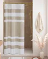 Madison Park Spa Waffle 3m-scotchgard Shower Curtain, 36" X 72" In Taupe