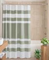Madison Park Spa Waffle 3m-scotchgard Shower Curtain, 72" X 78" In Sage Green