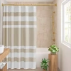 Madison Park Spa Waffle 3m Scotchgard Shower Curtain In Sand