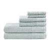 Madison Park Spa Waffle 6-pc. Quick Dry Bath Towel Set In Blue
