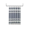 Madison Park Spa Waffle With 3m Treatment Shower Curtain In Blue