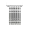 Madison Park Spa Waffle With 3m Treatment Shower Curtain In Gray
