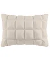 Madison Park Stay Puffed Overfilled Pillow Protector, Standard In Tan