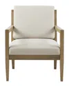 Madison Park Tage Upholstered Accent Armchair In White