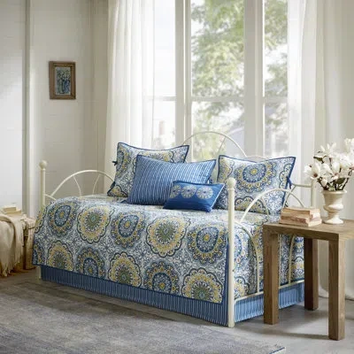 Madison Park Tangiers 6pc Reversible Daybed Cover Set In Blue