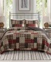 Madison Park Timber Reversible 3-pc. Quilt Set, Full/queen In Red,black