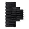 Madison Park Tufted Pearl Channel Soft Solid Tufted Bath Rug In Black