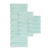 Madison Park Tufted Pearl Channel Soft Solid Tufted Bath Rug In Green