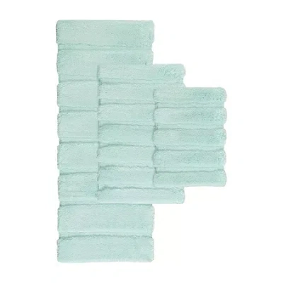 Madison Park Tufted Pearl Channel Soft Solid Tufted Bath Rug In Green