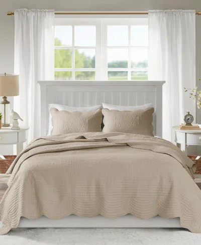 Madison Park Tuscany 3-pc. Quilt Set, King/california King In Khaki