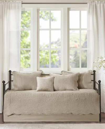 Madison Park Tuscany 6-pc. Quilt Set, Daybed In Khaki