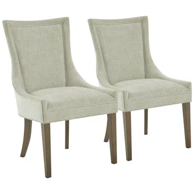 Madison Park Ultra Light Gray Dining Chairs Set Of 2 In Neutral
