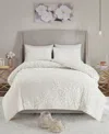 Madison Park Veronica Floral Tufted 3-pc. Comforter Set, Full/queen In Off White