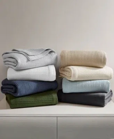 Madison Park Waffle Weave Cotton Blanket In Multi