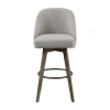Madison Park Walsh Dining Room Collection Upholstered Swivel Bar Stool In Gray