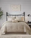 Madison Park Walter Seersucker 7-pc. Comforter Set, Queen In Taupe