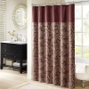 Madison Park Whitman Shower Curtain In Red