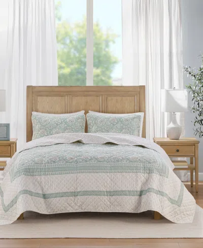 Madison Park Willa 2-pc. 100% Cotton Reversible Quilt Set, Twin/twin Xl In Green