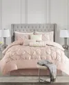 Madison Park Wilma 7-pc. Comforter Set, King In Blush