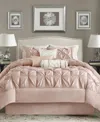Madison Park Wilma 7-pc. Comforter Set, Queen In Blush