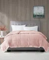 Madison Park Windom Lightweight Down Alternative Satin Trim Blanket, Twin In Blush