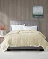 Madison Park Windom Lightweight Down Alternative Satin Trim Blanket, Twin In Ivory