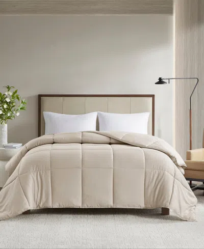 MADISON PARK WINFIELD COTTON PERCALE LUXURY DOWN ALTERNATIVE COMFORTER, KING/CALIFORNIA KING