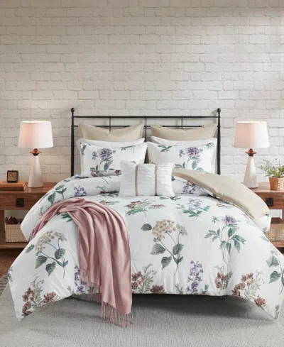 Madison Park Zennia Seersucker 7-pc. Comforter Set, Full/queen In White