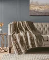 Madison Park Zuri Faux Fur Blanket, Twin In Green