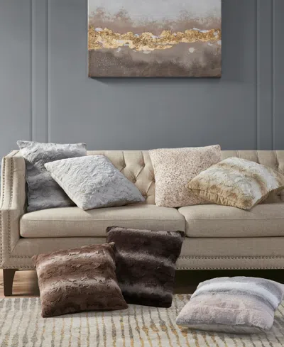 Madison Park Zuri Faux-fur Decorative Pillow, 20" X 20"