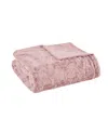Madison Park Zuri Faux-fur Throw In Blush
