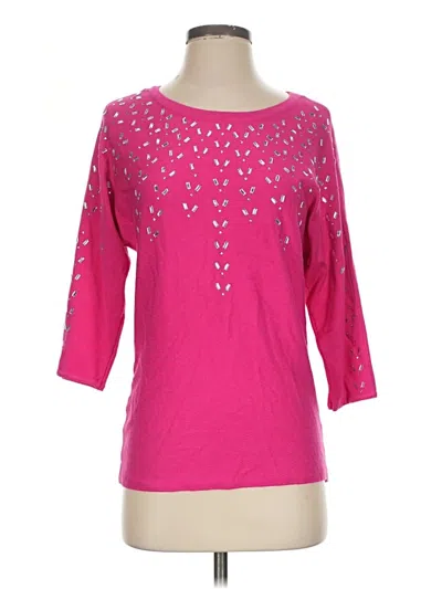 Pre-owned Madison Pullover Sweater In Pink