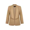 Madison / Savile Women's Neutrals Shawl Collared Boyfriend Blazer In Camel In Beige